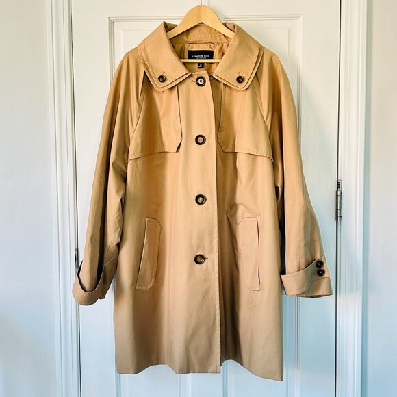 London Fog detachable hooded trench coat/raincoat (size 3X) - Picture 3 of 15
